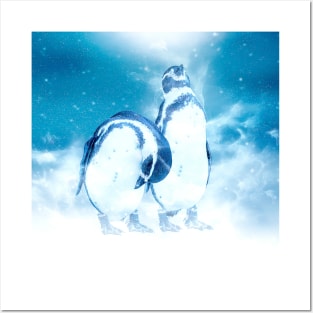 Penguin Bird Animal Wildlife Forest Nature Outdoors Freedom Digital Painting Posters and Art